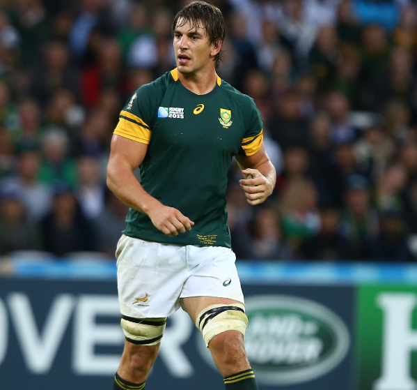 Eben Etzebeth of South Africa during the 2015 Rugby World Cup Pool B match against the United States.