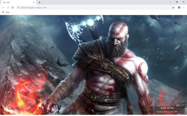 God Of War New Tab & Wallpapers Collection