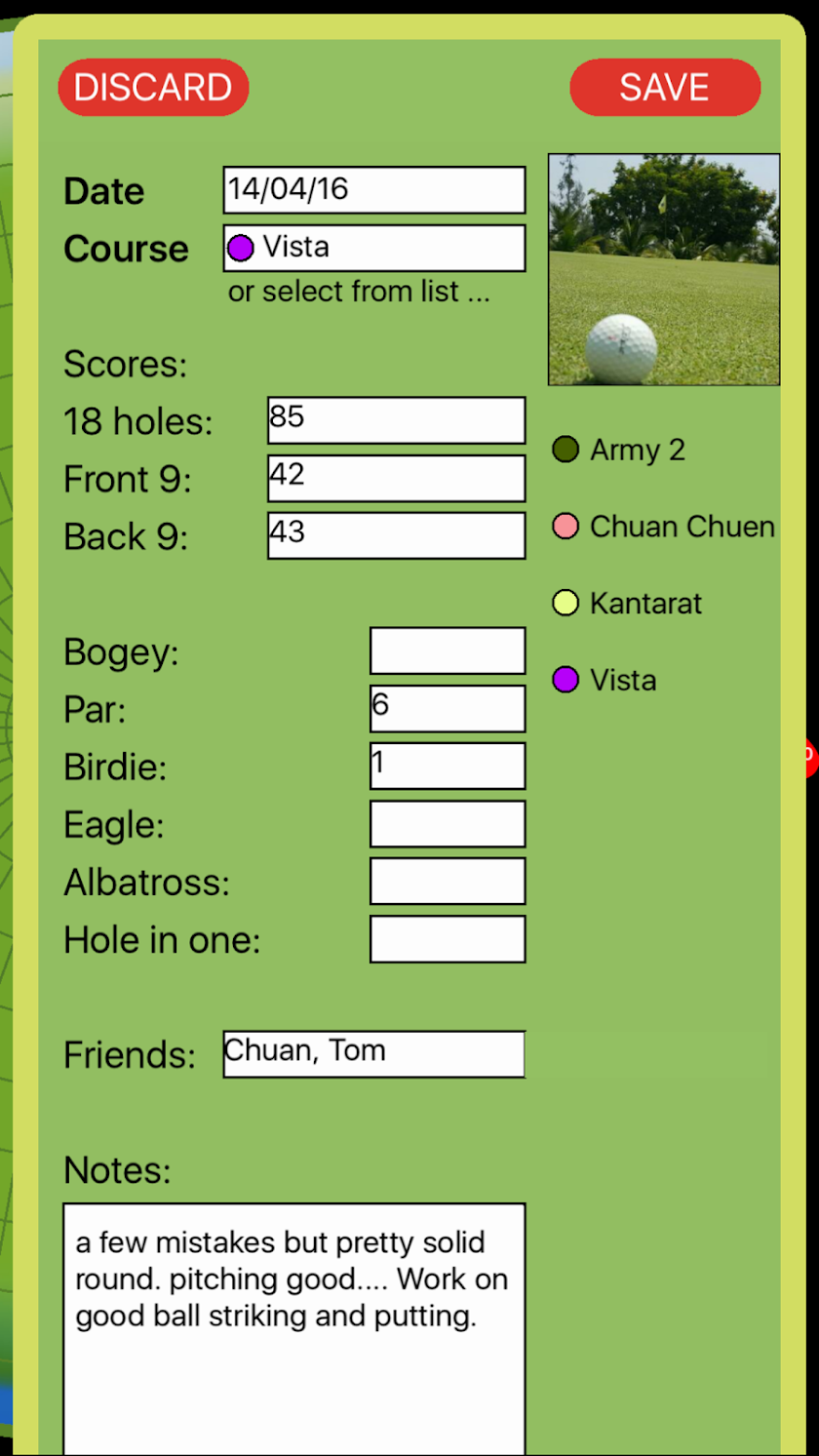 Radial Golf Screen 2