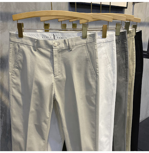 Title 8, Korean Retro Pencil Trousers Trend Allmatch Cot...