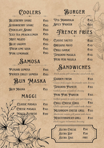 Chai Culture Cafe menu 