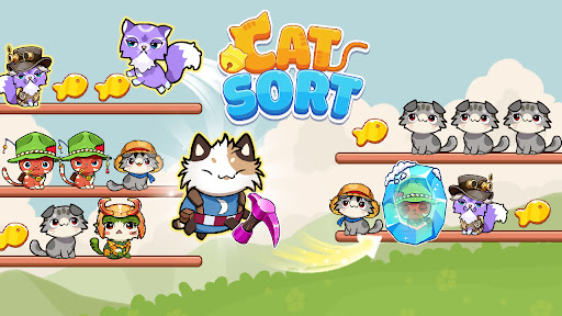 Screenshot Cat Sort Color Puzzle Game