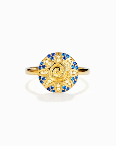 S925 Sterling Zilveren Zonnebloem R - 1