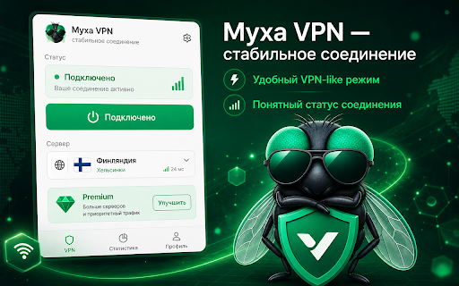Муха VPN — лёгкий доступ screenshot 1