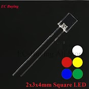 Set 100 Đèn Led Điốt Hình Vuông 2*3*4Mm 2X3X4Mm Siêu Sáng