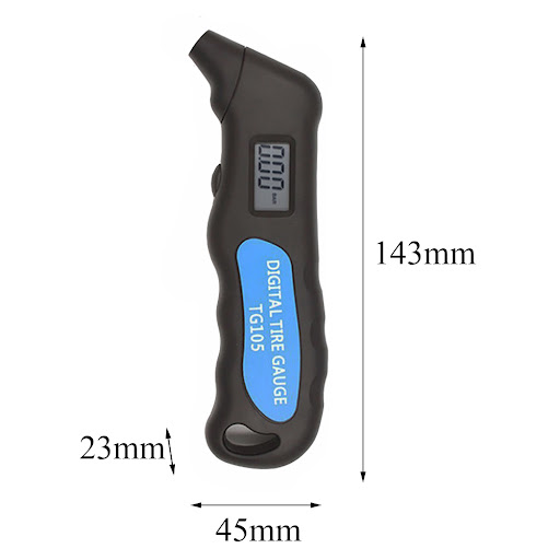 Title 2, Multi-functional tire pressure gauge for precis...