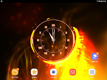 BEST Fire Clock Live Wallpaper