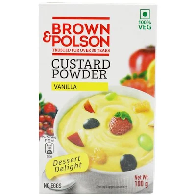 Brown & Polson Custard Powder - Vanilla Flavour - 100 gm