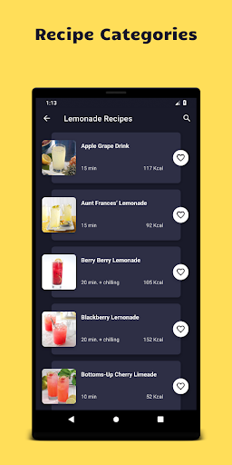 Screenshot Lemonade: Lemon Juice Recipes