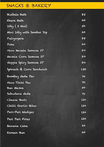 Hatti Kaapi menu 