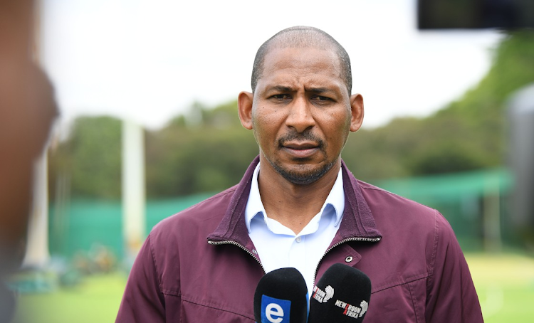 Convenor of selectors Victor Mpitsang during the South Africa men's national cricket team test squad announcement media briefing at CSA Centre of Excellence on November 14.