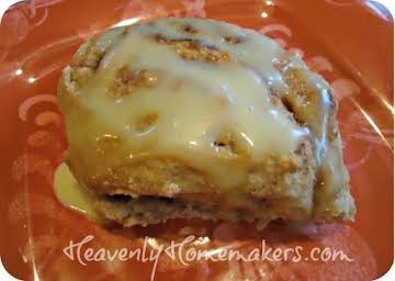 Easy No-Knead Whole Wheat Cinnamon Rolls For the Freezer ~ With Honey'd Orange Glaze! | Heavenly Homemakers