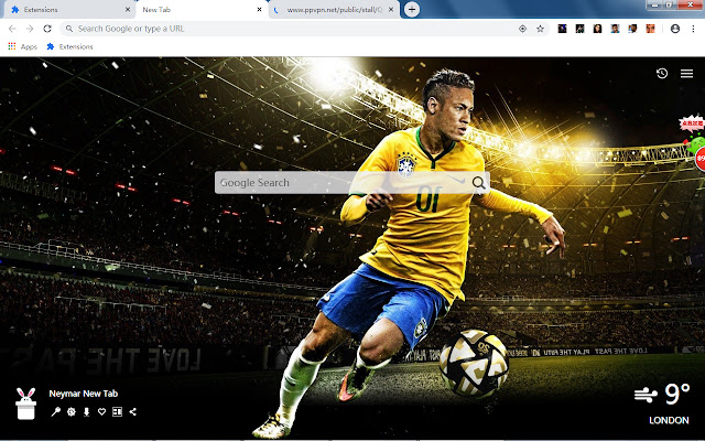 Neymar New Tab, Wallpapers HD