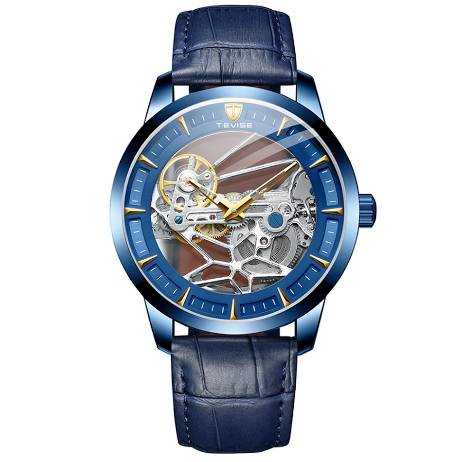 Herren Automatikuhr Mechanisch Wasserdicht Skelett Design Mechanikuhr für Herren. Erleben Sie Präzision und Stil am Handgelenk.