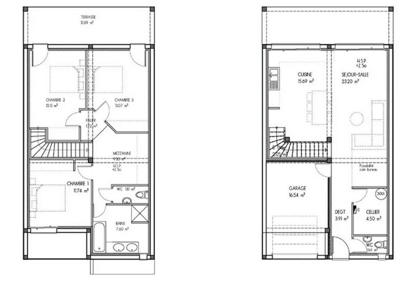  Vente Terrain + Maison - Terrain : 530m² - Maison : 109m² à Capbreton (40130) 