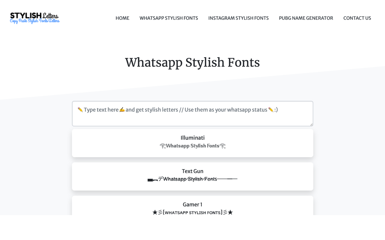 Stylish Fonts Generator(????/?????) Preview image 1