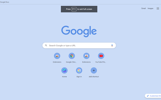 Full Screen for Google Chrome 2.0