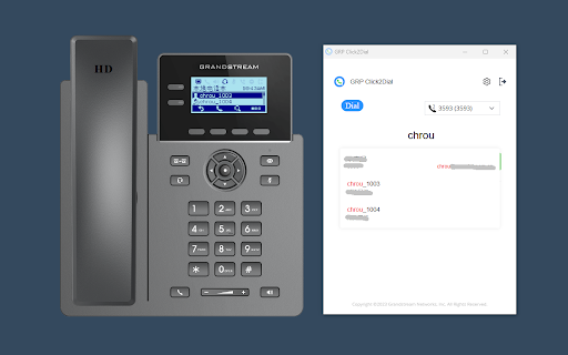 Grandstream GRP Click2Dial