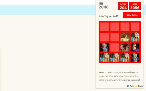 2048 Taylor Swift - Unblocked & Free