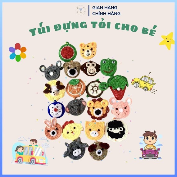 Túi Đựng Tỏi Cho Trẻ Sơ Sinh Handmade.