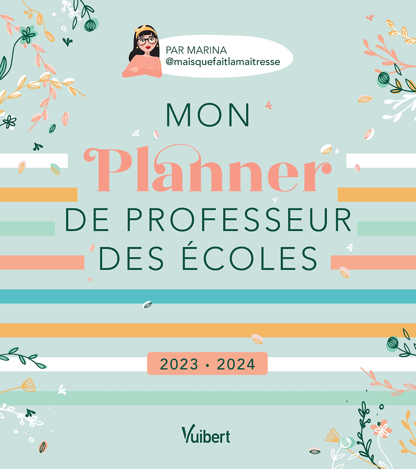 Cahier journal enseignant - Mon Planner de professeur des écoles 2023/2024