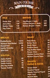 Qaafila menu 3