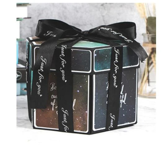 Caixa Explosão Surpresa DIY Álbum de Fotos Scrapbook Presente Dia dos Namorados Feito à Mão Crie lembranças inesquecíveis