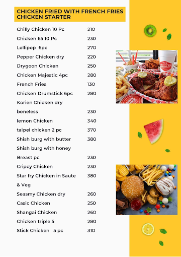 Aarzoo Sea Food & Grill Kabab menu 