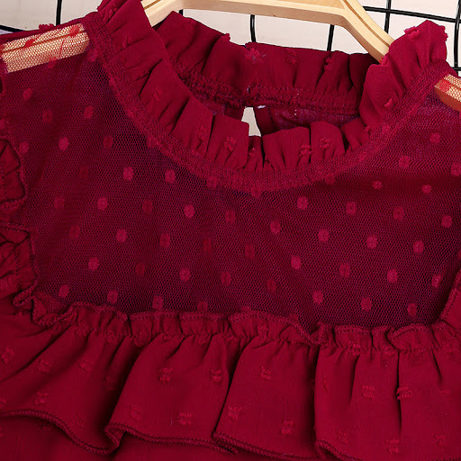 Title 8, European and American Lace Patchwork Polka Dot ...