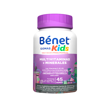 Benet Kids Gomas Multivitaminas + Minerales 150 gr x 45 und  