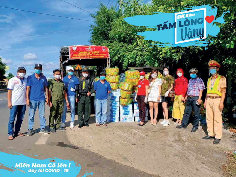 Hình ảnh một trong những chương trình thiện nguyện tại DKBike