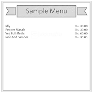 Sri Sai Lakshmi Hotel menu 1