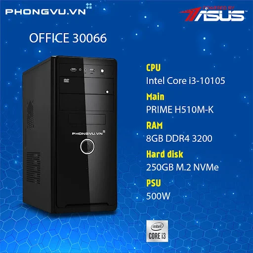 PC PV Home Office 30066 (i3-10105/8GB/250GB SSD/No OS)