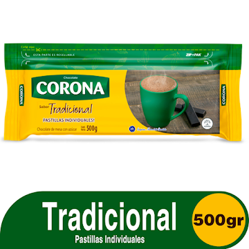 Chocolate Corona Zebra Pastillas Individuales x 500 gr  