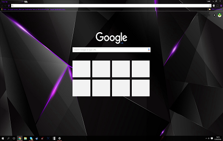 Black purple shards chrome extension