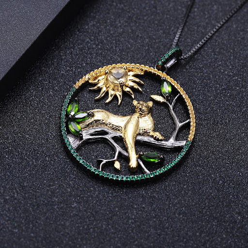 Title 5, Animal Tiger Element Design 925 Silver Natural ...