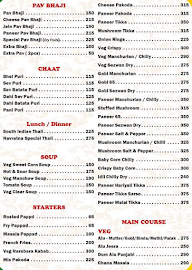 Navratna Udupi Family Pure Veg Restaurant menu 1