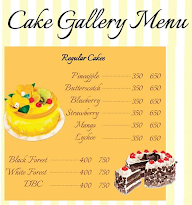 Cake Gallery menu 1