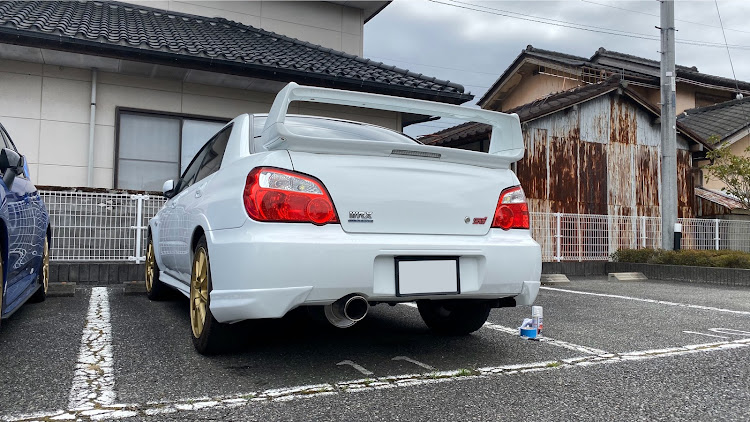 インプレッサwrxsti　GDB D型リアスポイラー