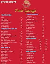 Food Garage menu 1