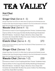 Tea Valley menu 3