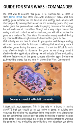 Guide For Star Wars: Commander