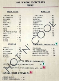 Hot & Cool Food Track menu 3