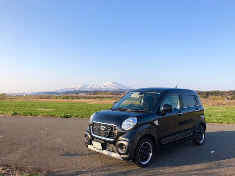 キャストアクティバの桜とコラボ・鳥海山・眺海の森・夕陽をバックに・海ドライブに関するカスタム事例の投稿画像2枚目
