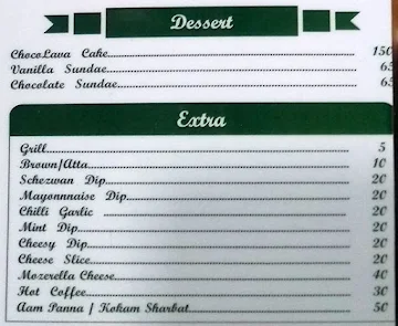 The Grill Cafe menu 