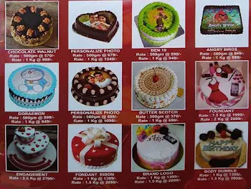 Cake Mandi menu 