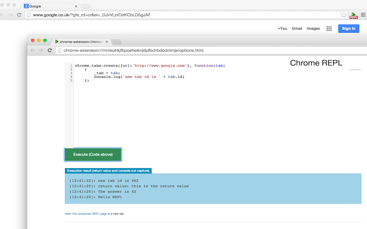 Chrome-REPL Preview image 3