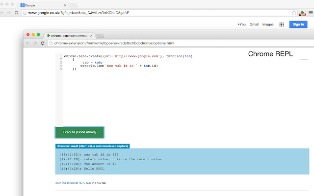 Chrome-REPL