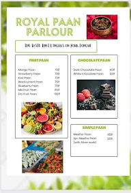 Royal Paan Parlour menu 1