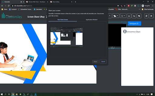 Classmiles Screenshare